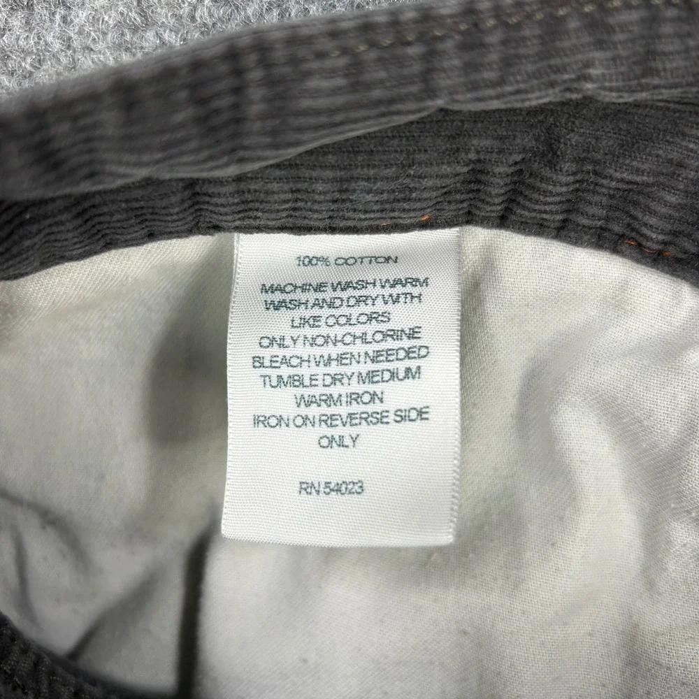 Banana Republic Straight Corduroy Pants Mens Size 36x30 Black Baggy Wide Leg Y2K
